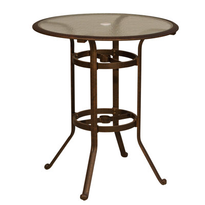 bar patio tables table height glass wayfair outdoor ross